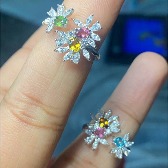 S925 designer Natural Tourmaline ring - Picture 2 of 16